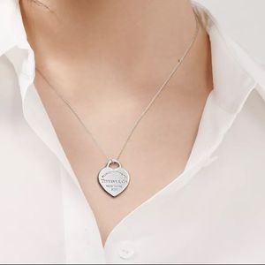 Authentic Tiffany Heart Tag Pendant Necklace